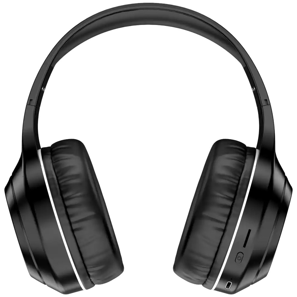 Denver Bluetooth-headset med ANC / trådløse hovedtelefoner med aktiv støjreduktion- Svart