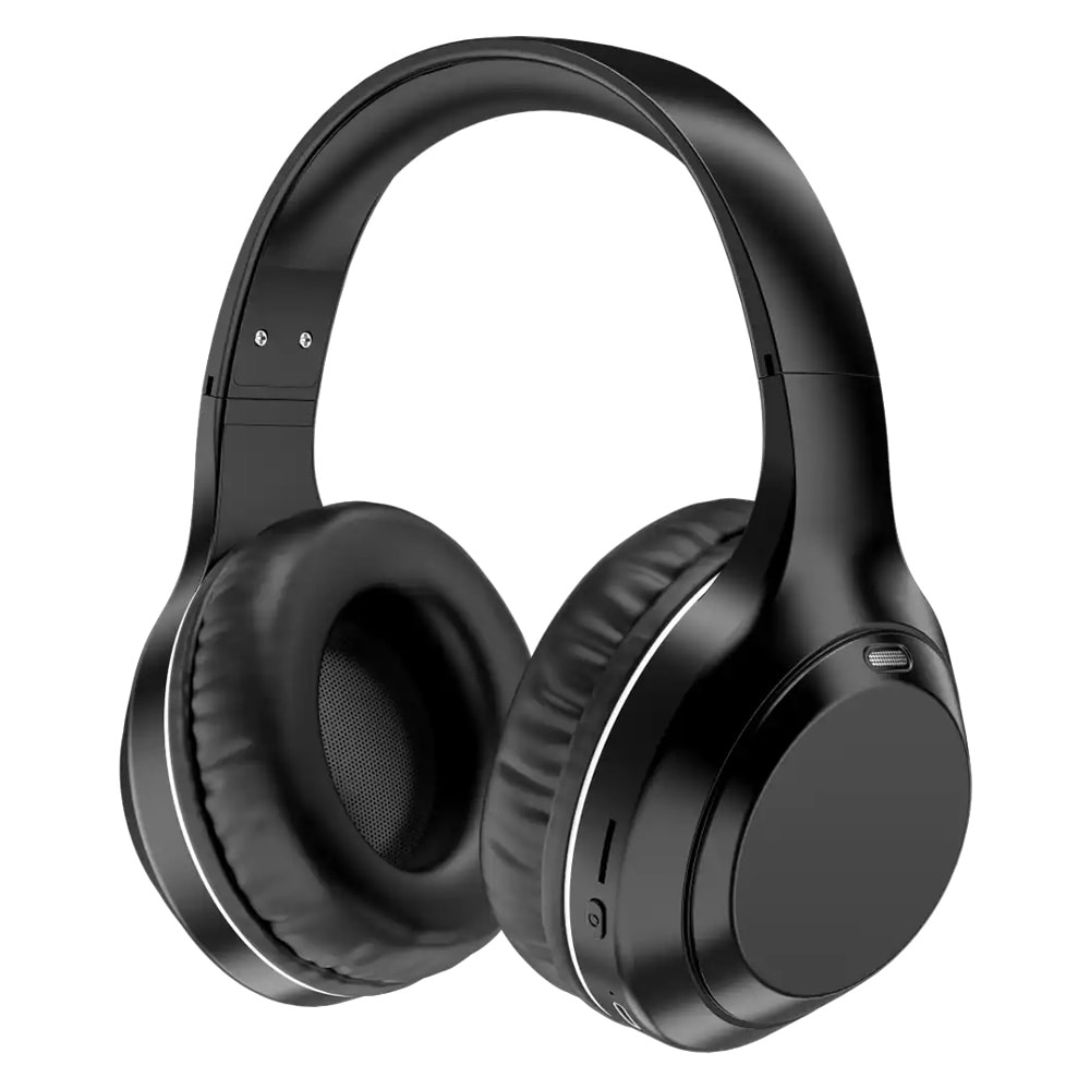 Denver Bluetooth-headset med ANC / trådløse hovedtelefoner med aktiv støjreduktion- Svart