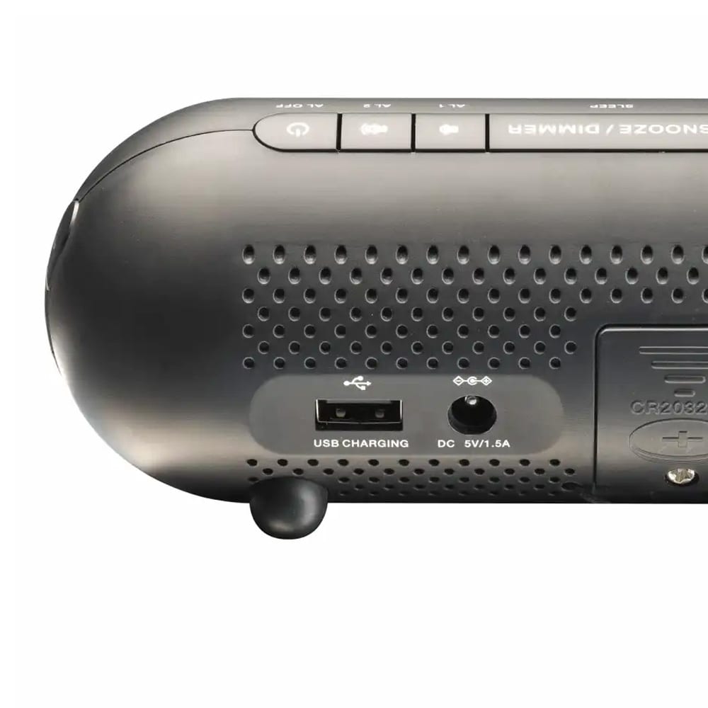 Denver clock radio med projektion / vækkeur med projektor / digital clock radio FM