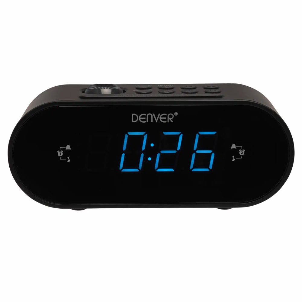 Denver clock radio med projektion / vækkeur med projektor / digital clock radio FM