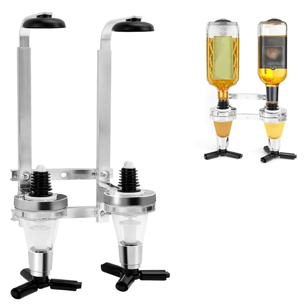 Spritdispenser med målefunktion - til 2 flasker / spritdispenser / bardispenser