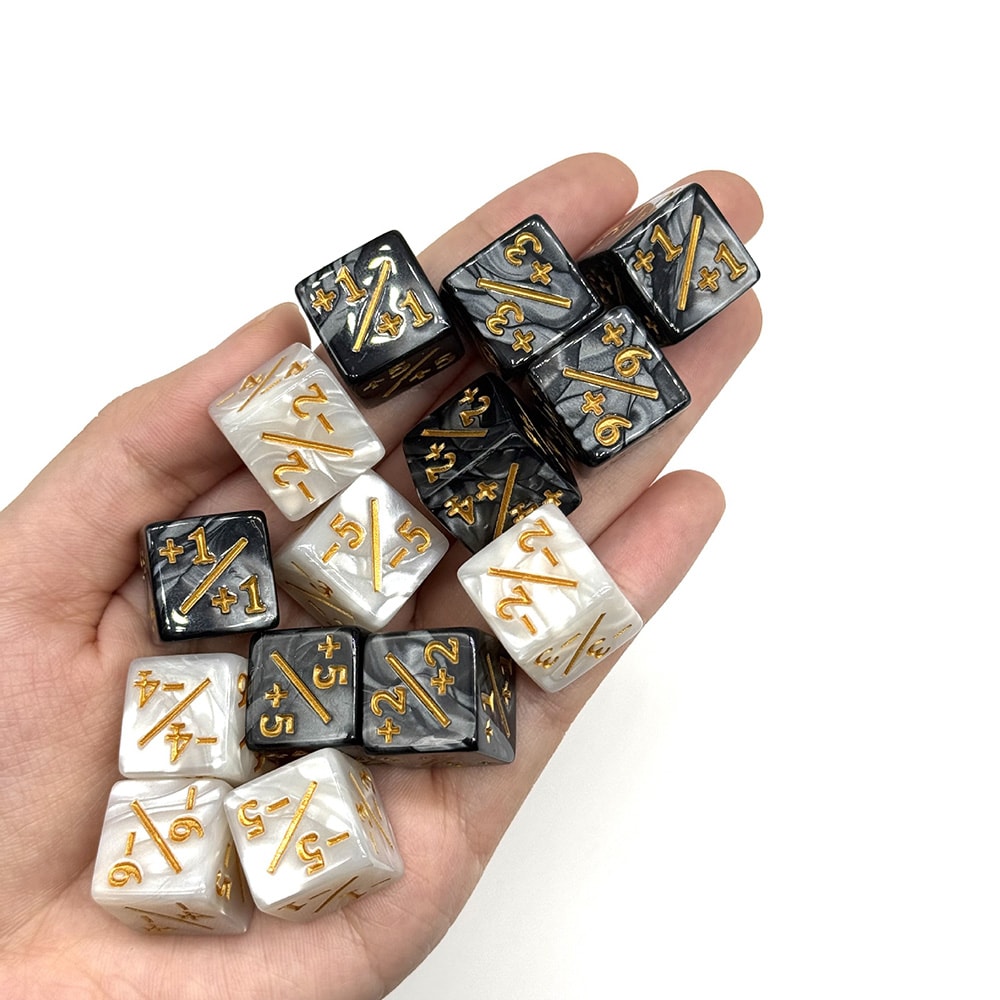 Counter terninger til MTG / terningesæt / spilterninger 48 stk 16 mm