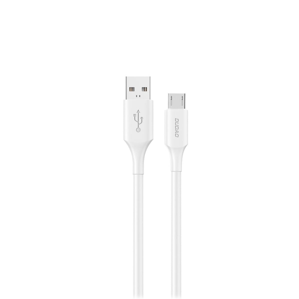 Dudao USB-kabel USB til microUSB 6A 1,2 m - Hvid