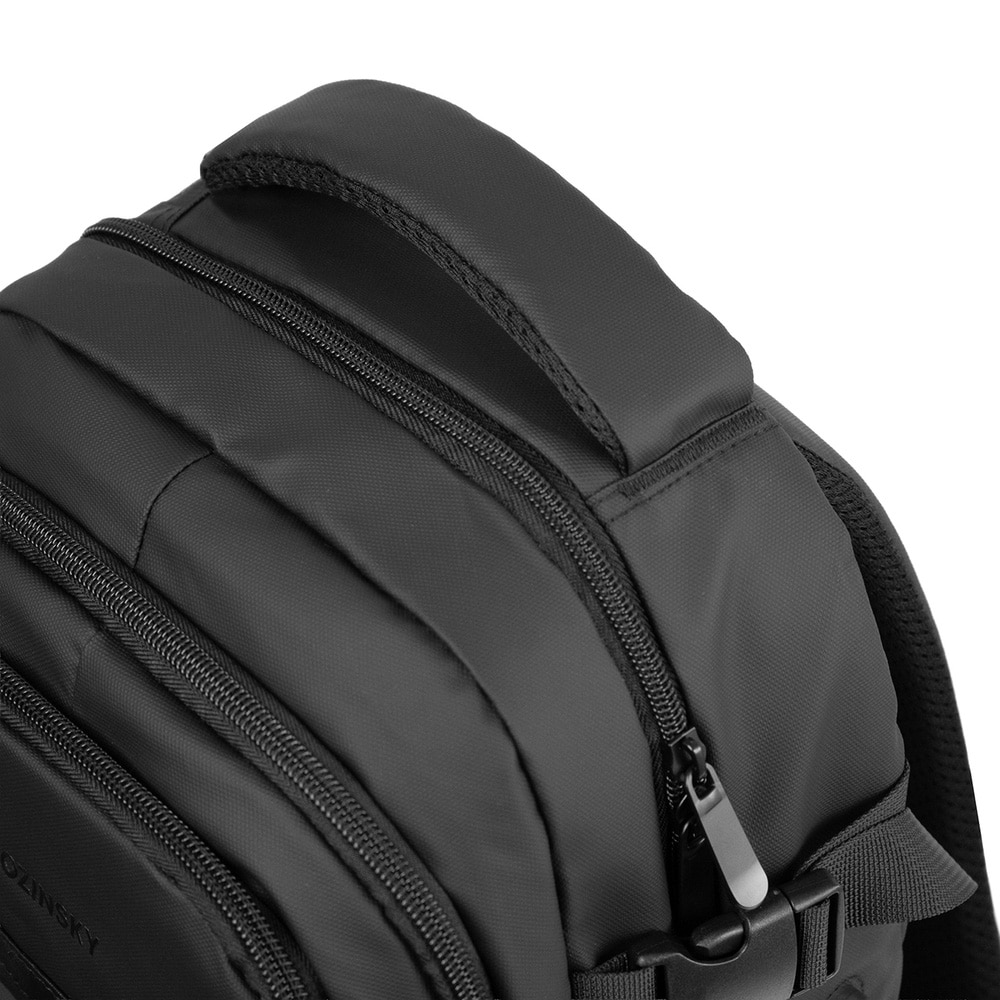 Wozinsky rygsæk 20 L med laptoprum / håndbagagerygsæk / sæk med USB-port – Sort