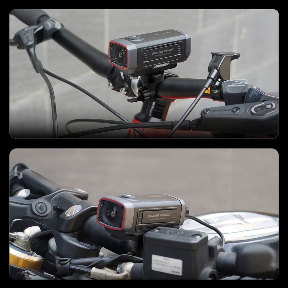 AKEEYO 710 Lite WiFi actionkamera til cykel og motorcykel / kamera til styret / cykelkamera / motorcykelkamera