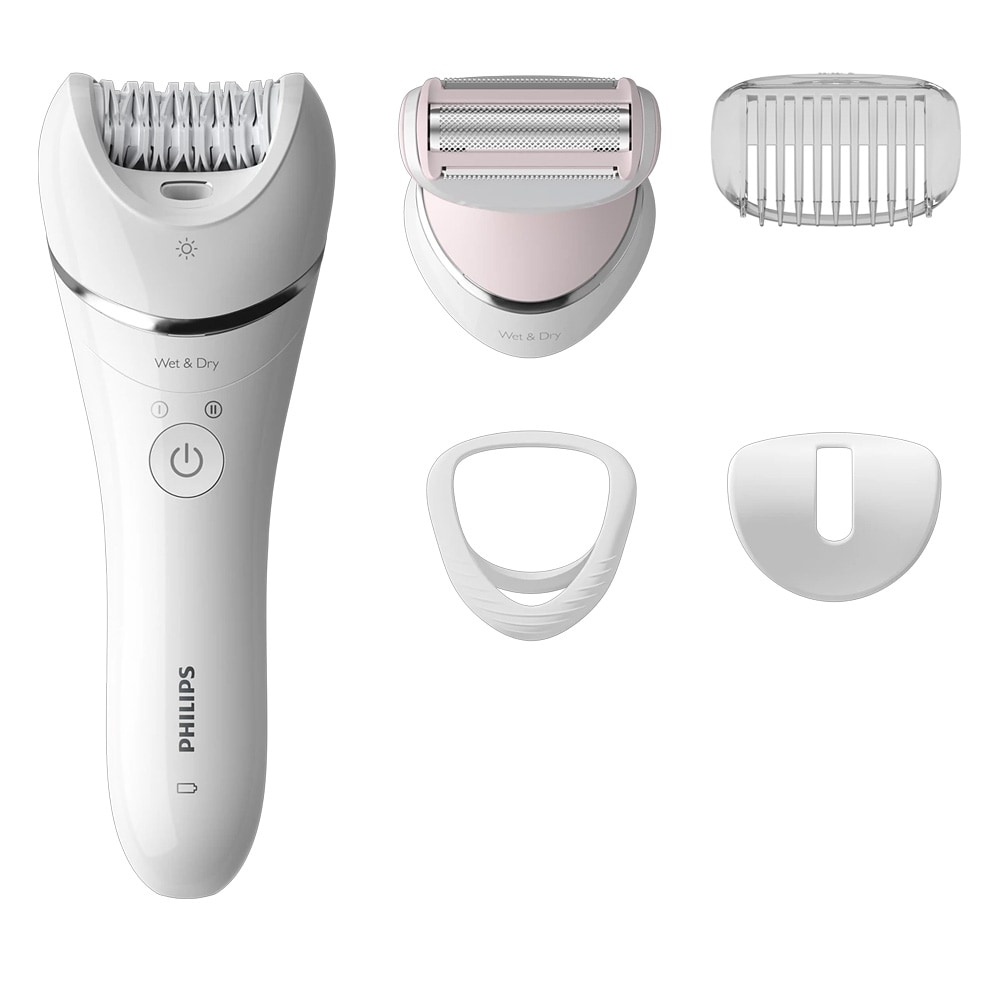 Philips Epilator Series 8000 BRE710/00 epilator / hårfjerningsapparat til våd- og tørbrug / barberhoved