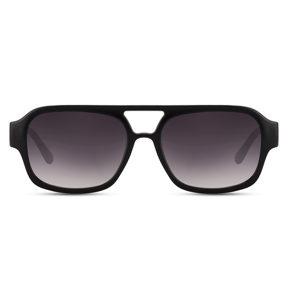 Sorte solbriller med mørkt glas / solbriller med UV-beskyttelse / unisex-solbriller / solbriller med plastikglas