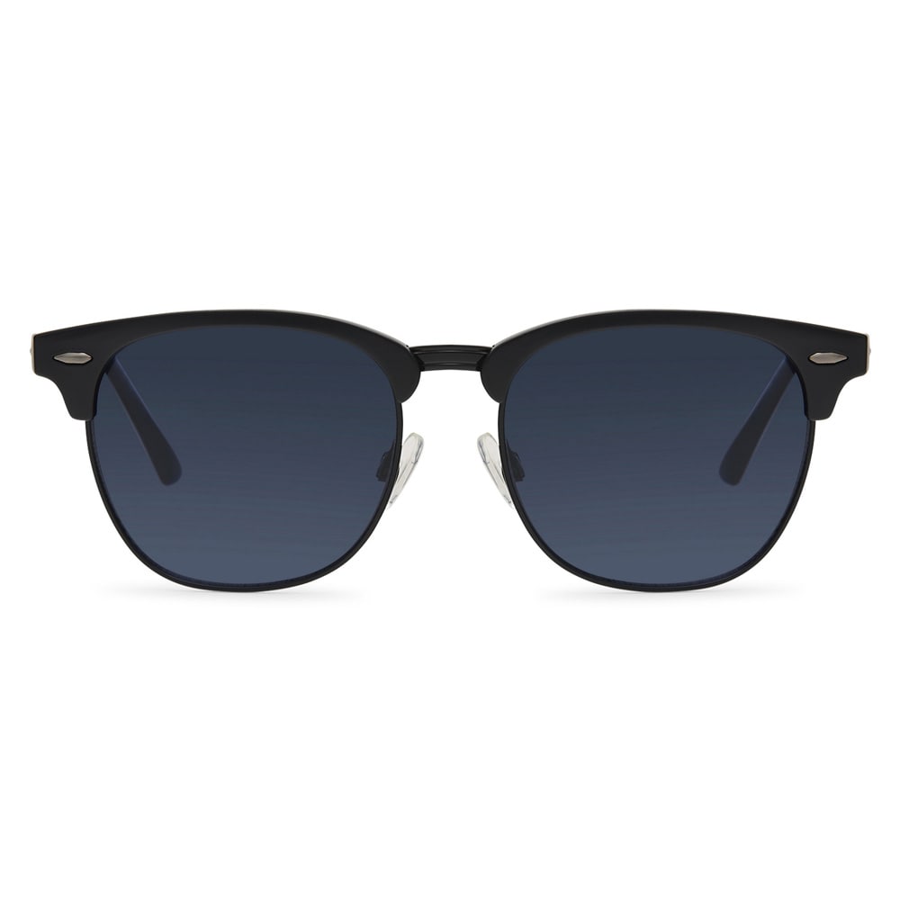 Sorte solbriller med blåt glas / solbriller med UV-beskyttelse / unisex-solbriller / solbriller med blåt skær