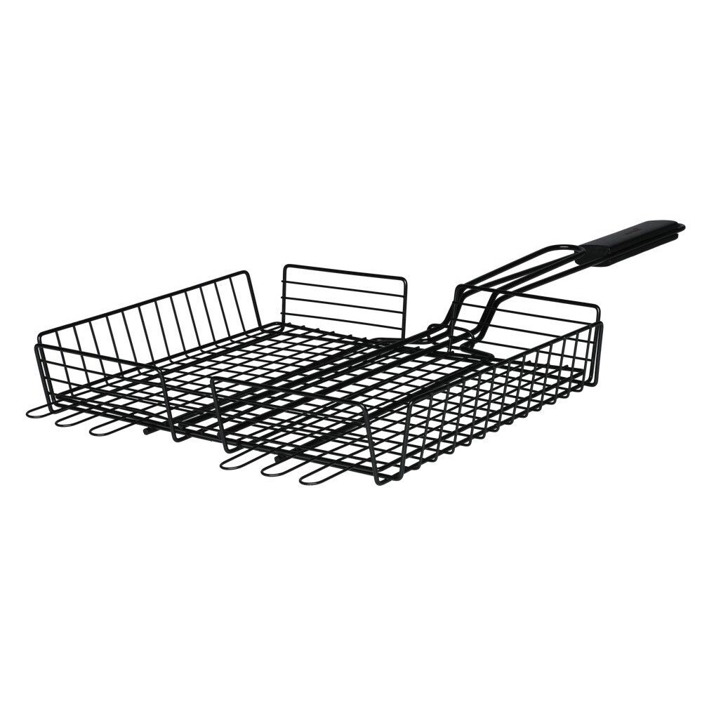 Mustang grillkurv 25 x 32 cm / grillkurv i rustfrit stål / grillkurv til grøntsager