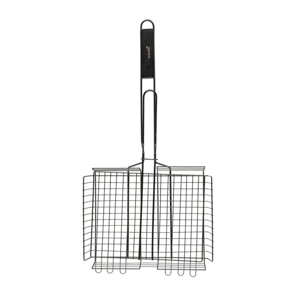 Mustang grillkurv 25 x 32 cm / grillkurv i rustfrit stål / grillkurv til grøntsager