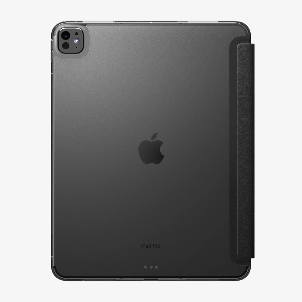 Spigen Liquid Air Folio cover til iPad Pro 13 (2024) / tabletetui med stativfunktion og wake/sleep – Sort
