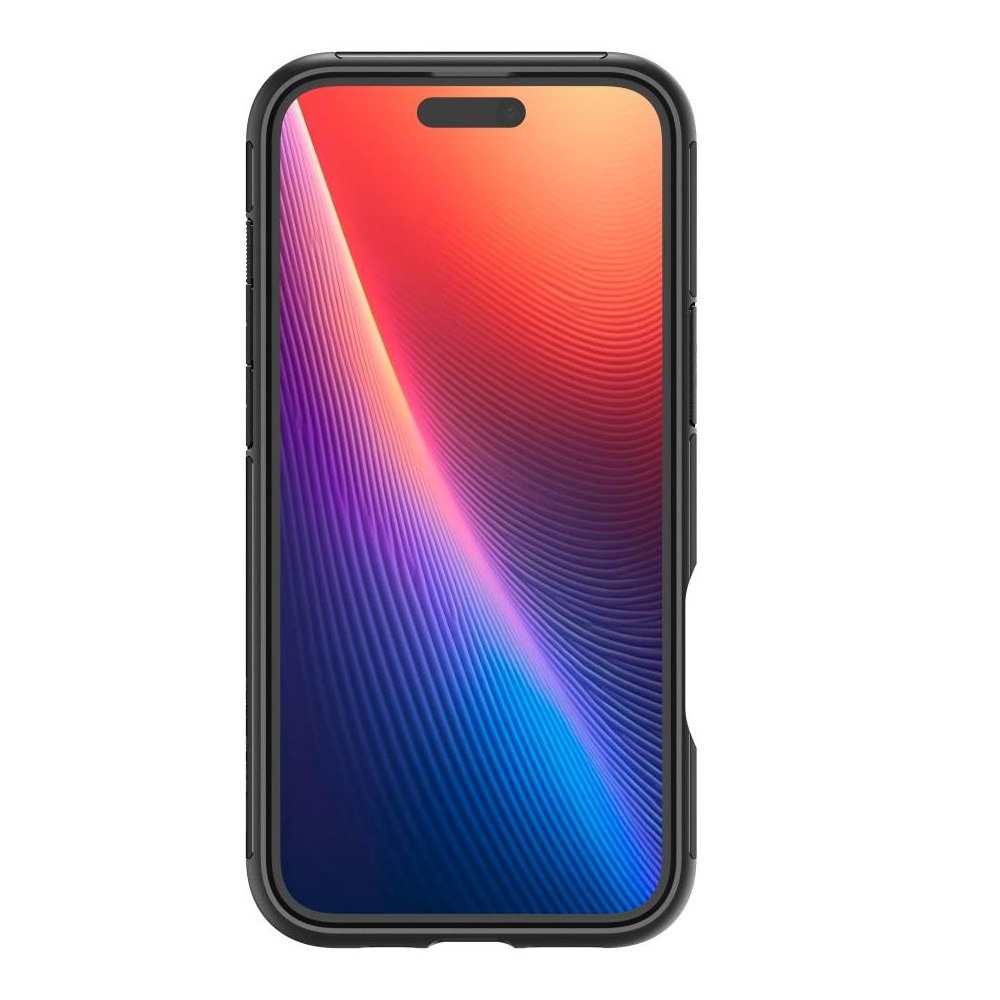 Spigen Slim Armor Mag Fit Backshell til iPhone 16 - Svart