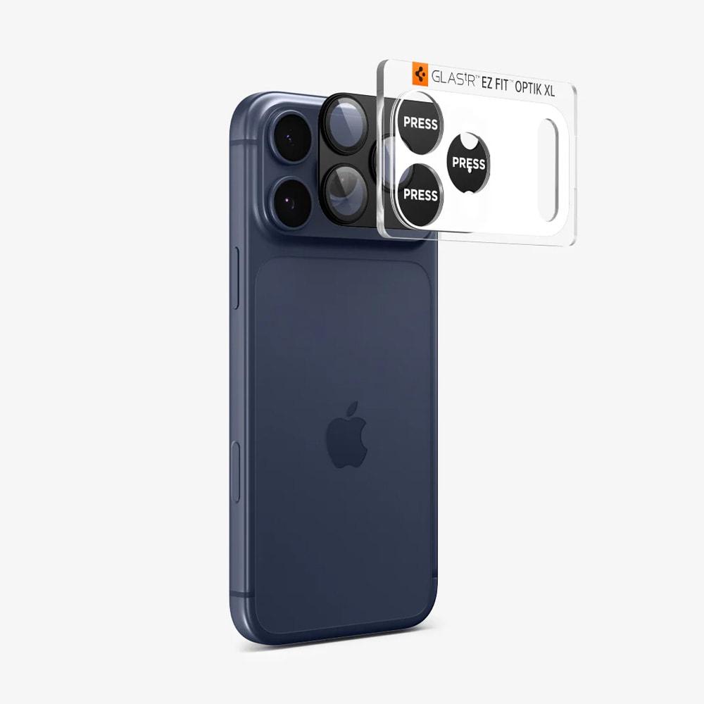 Spigen GlastR EZ FIT Optik Pro XL til iPhone 17 Pro Max / kameralinsebeskyttelse i hærdet glas / objektivbeskyttelse