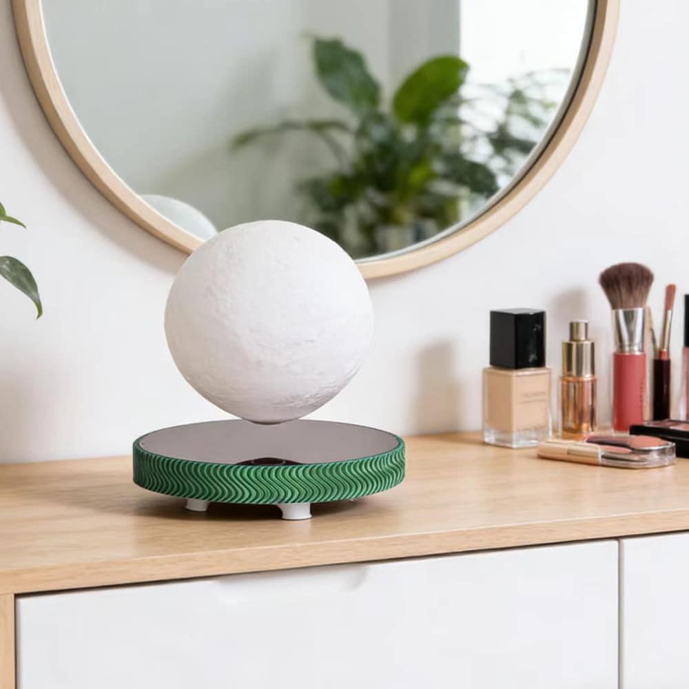 Magnetisk svævende månelampe / svævelampe med touchbetjening / dekorativ natlampe med 3 farvetemperaturer