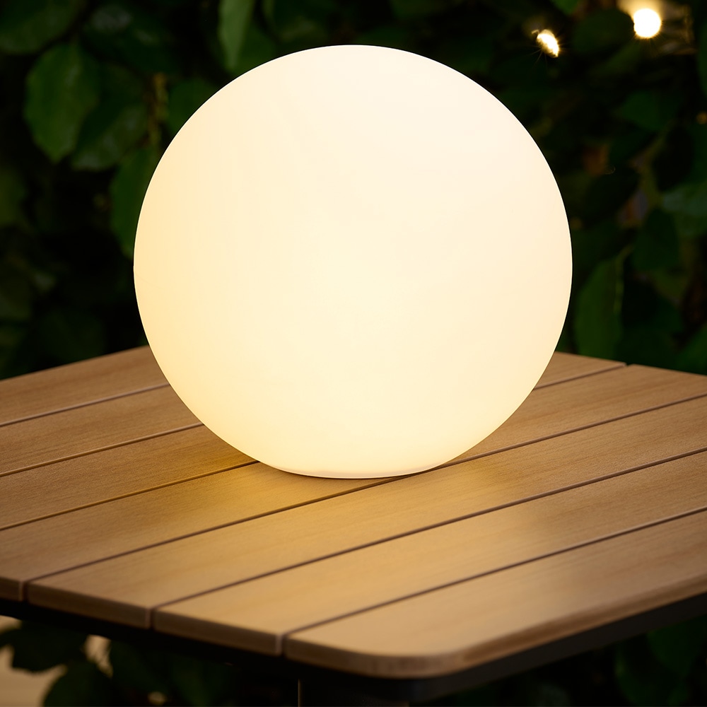 Solcellelampe Ø28 cm med LED RGB / udendørsbelysning / havebelysning / dekorationslampe