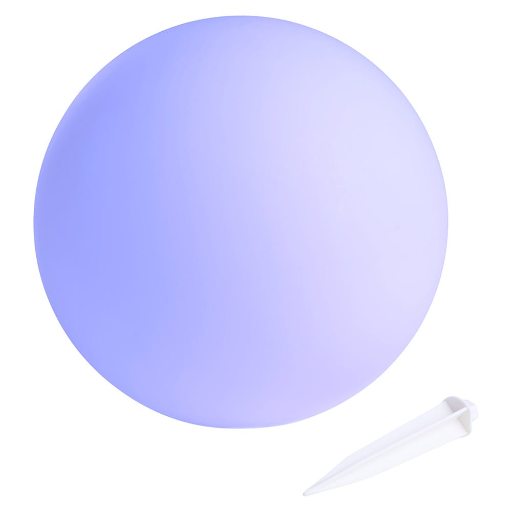 Solcellelampe Ø38 cm med LED RGB / udendørsbelysning / havebelysning / dekorationslampe