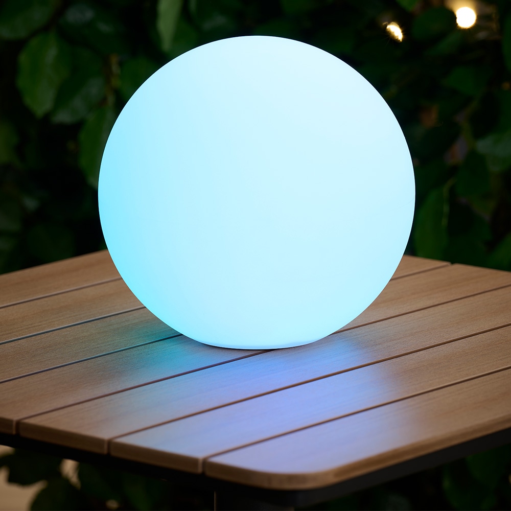 Solcellelampe Ø18 cm LED RGB / udendørsbelysning / havebelysning / dekorationslampe
