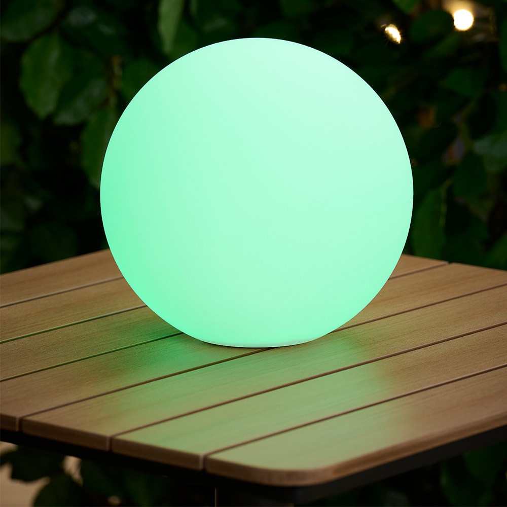 Solcellelampe Ø18 cm LED RGB / udendørsbelysning / havebelysning / dekorationslampe