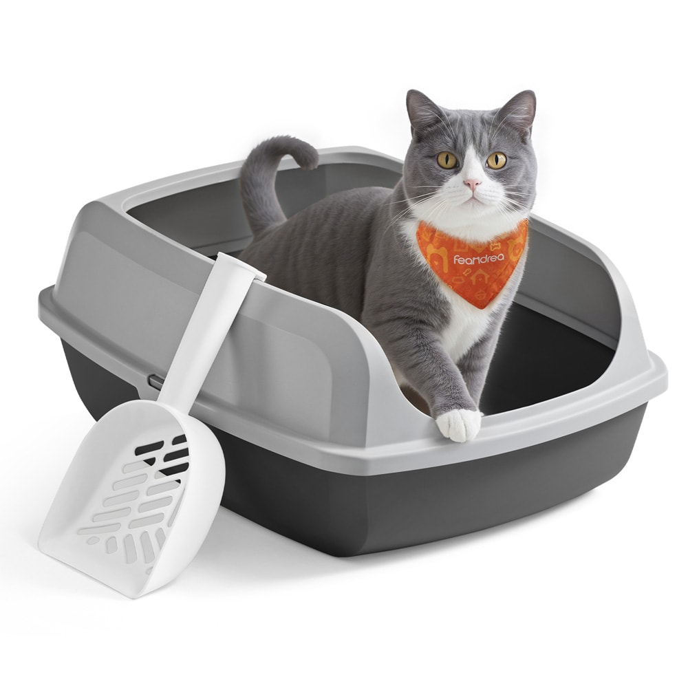 Kattebakke med høje sider / åben kattebakke XL / kattebakke med høje sider