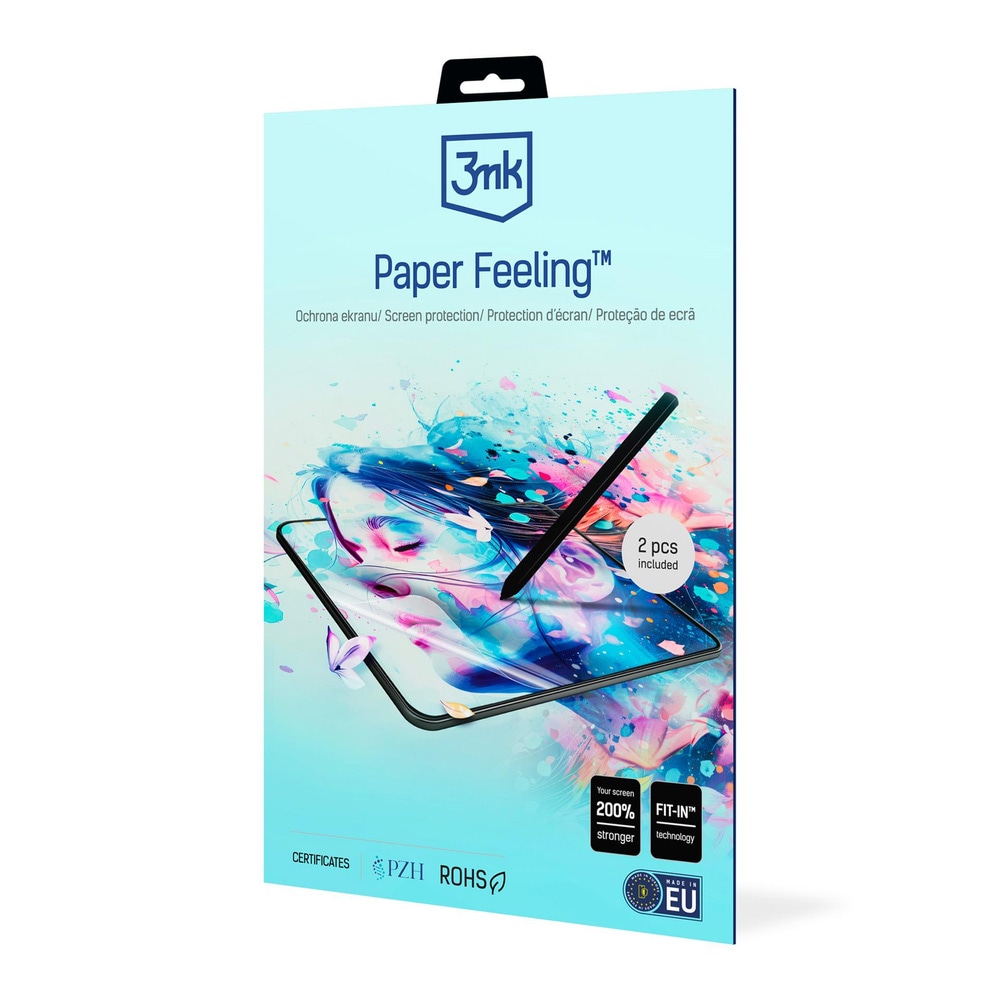 3mk Paper Feeling skærmbeskytter til iPad op til 27,94 cm / paper feeling skærmbeskytter / tegnefilm tablet