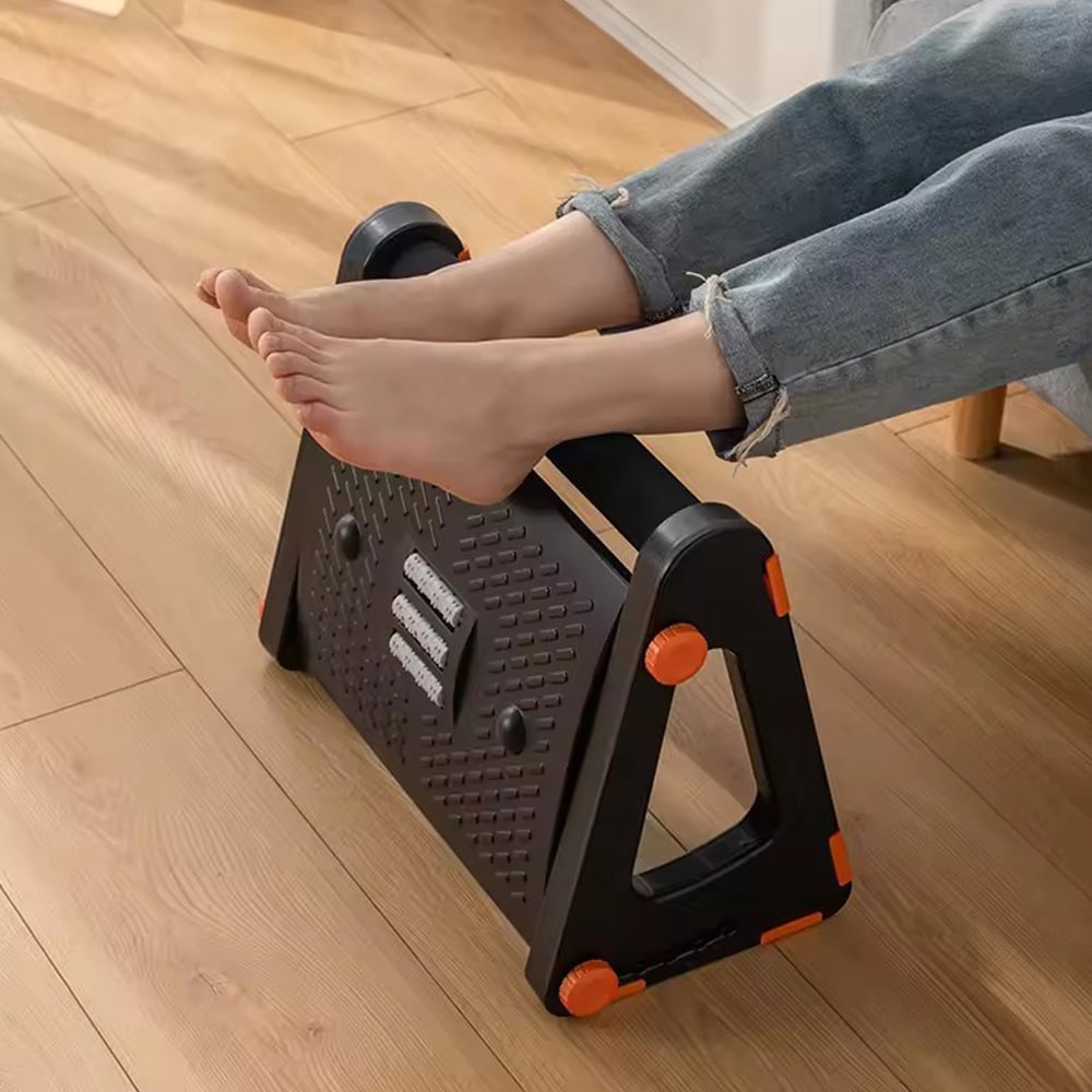 Fodstøtte med massagefunktion / massagefodstøtte / ergonomisk fodstøtte / kontorfodskammel