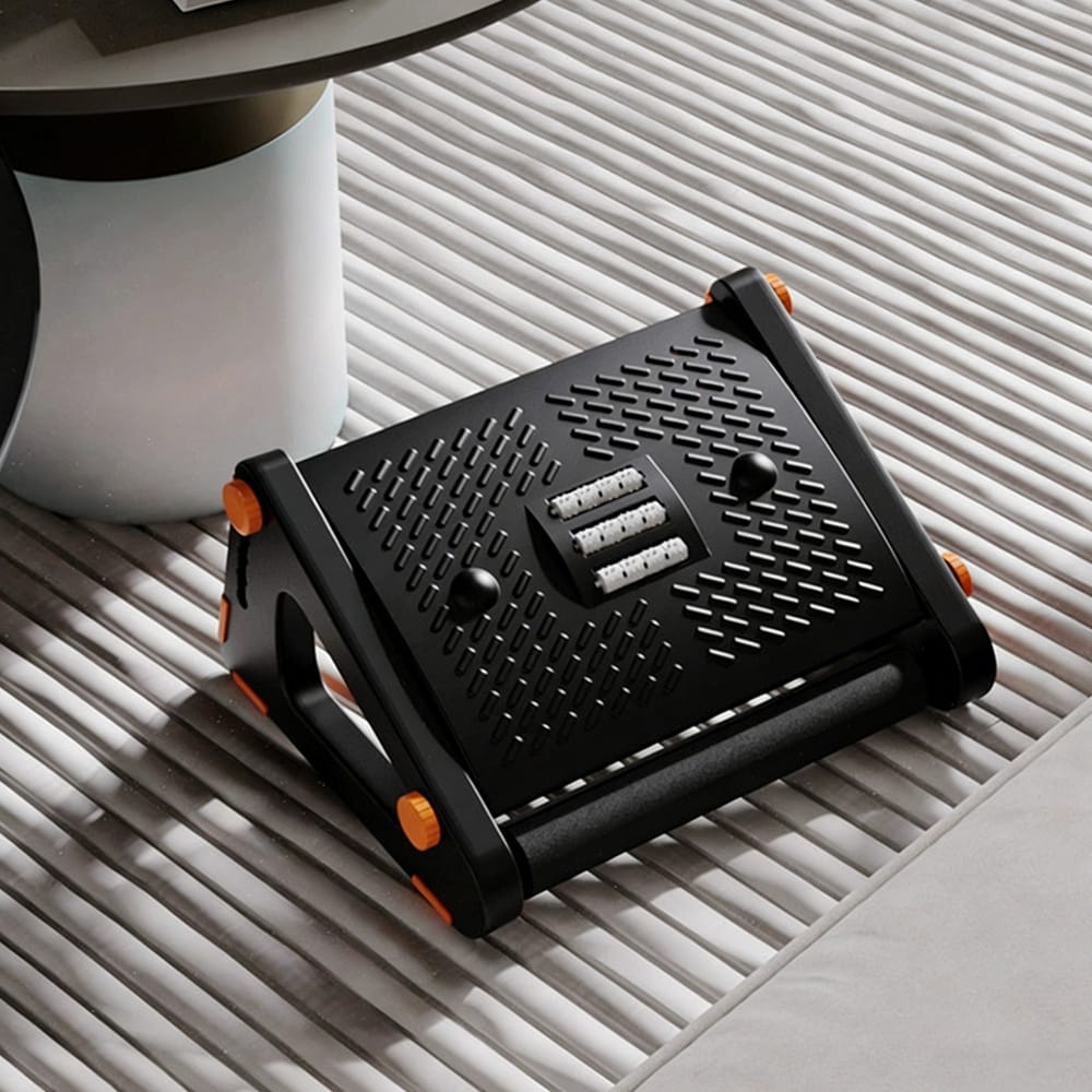 Fodstøtte med massagefunktion / massagefodstøtte / ergonomisk fodstøtte / kontorfodskammel