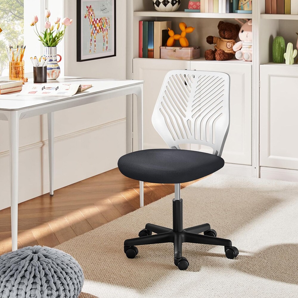 Ergonomisk kontorstol - Grå / skrivebordsstol uden armlæn med justerbar højde