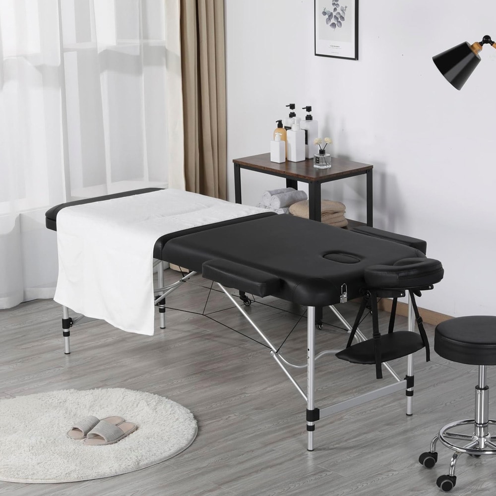 Bærbar og justerbar massagebriks - 3 zoner / sammenklappelig massagebriks / behandlingsbriks