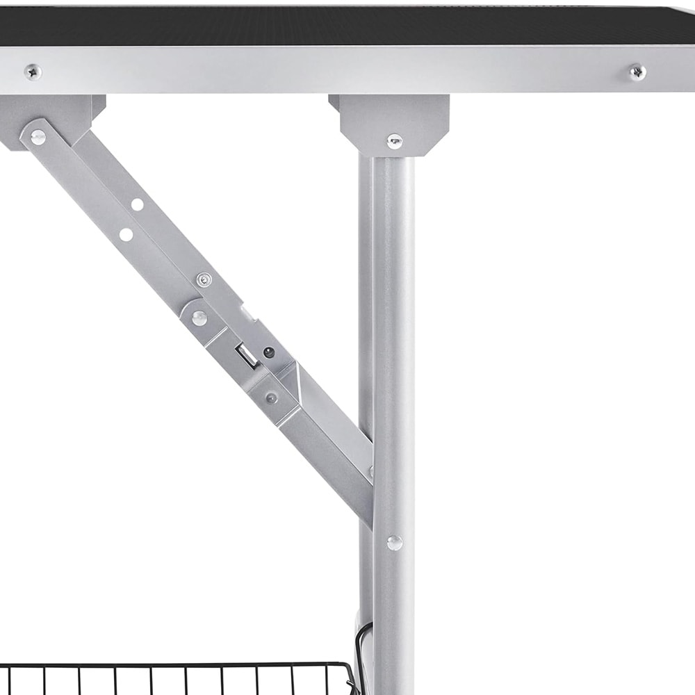 Trimmebord til hund 118×60×177 cm / sammenklappeligt plejebord til kæledyr med 2 seler