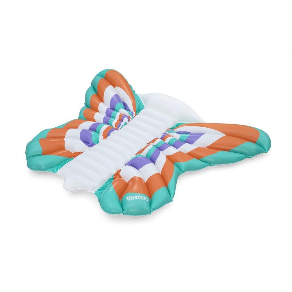 Bestway Boho Butterfly bademadras 186×146×21 cm / oppustelig madras med sommerfugleform