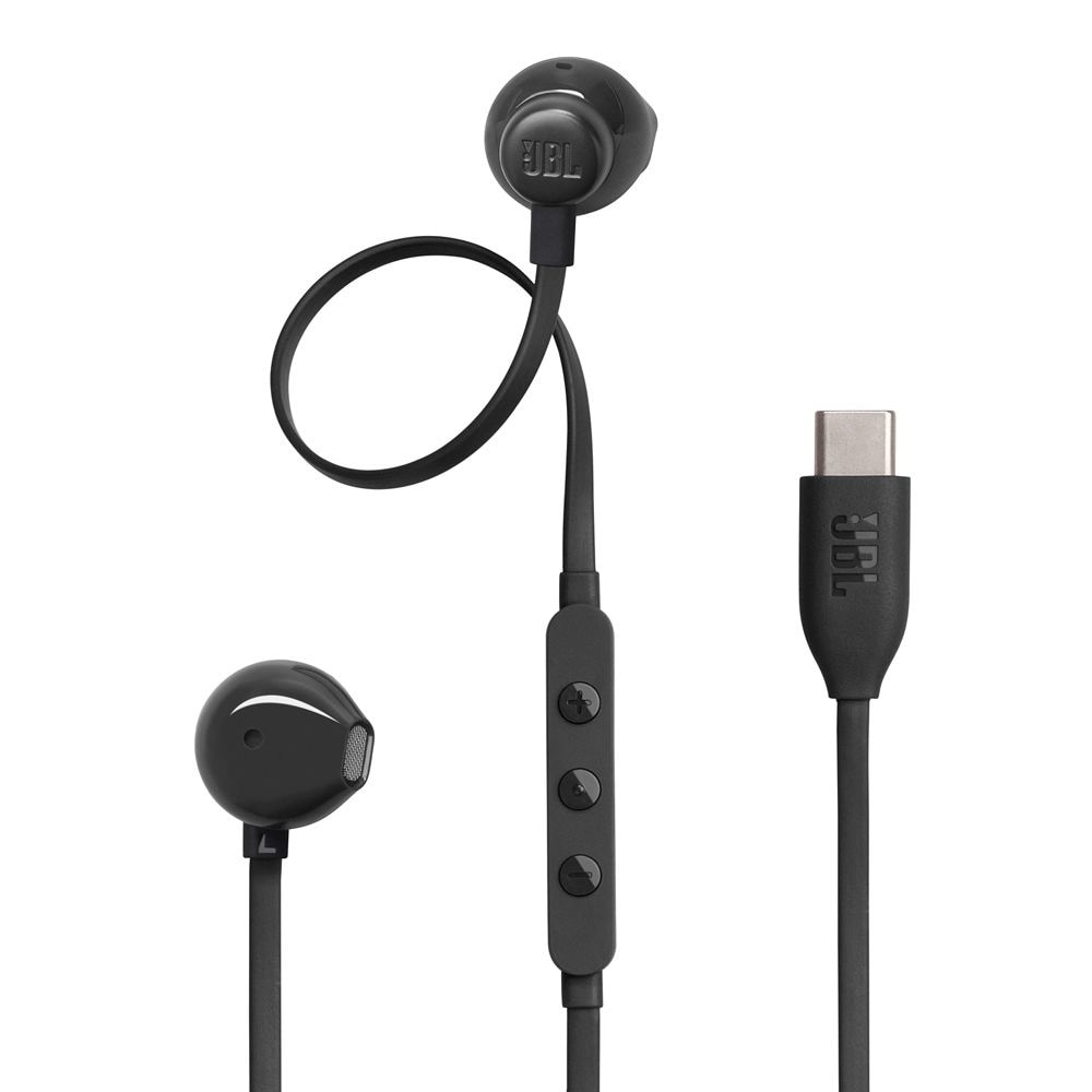 JBL Tune 305C kablede USB-C-øretelefoner - Svart