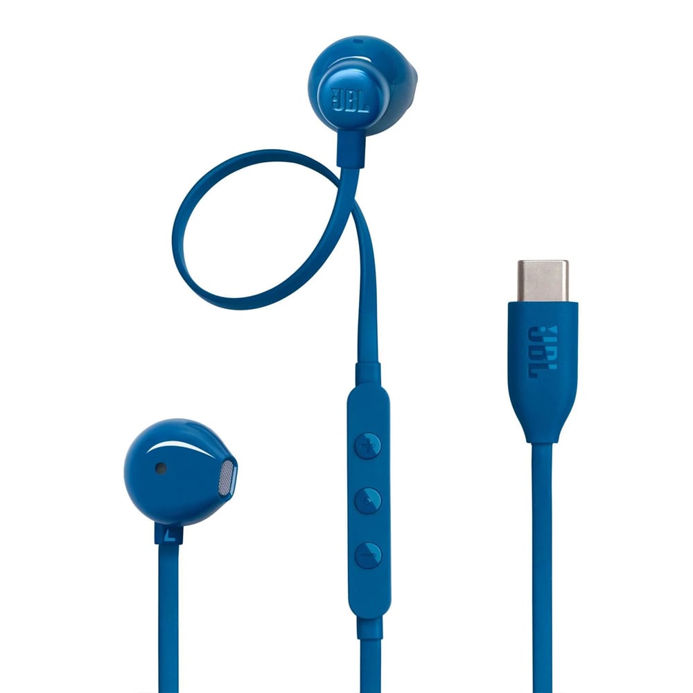 JBL Tune 305C kablede USB-C-øretelefoner - blå