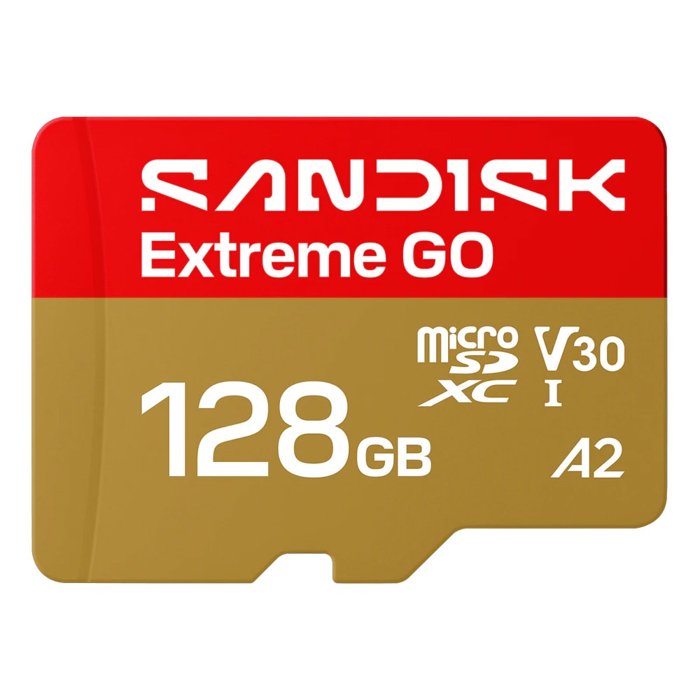 Sandisk Extreme GO microSDXC UHS-I Card 128GB / microSDXC-hukommelseskort med U3 og V30