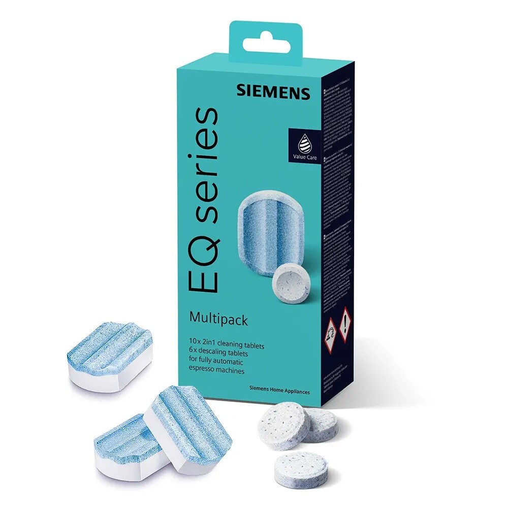 Siemens TZ80003A 2in1 10 rengøringstabletter + 6 afkalkningstabletter / Siemens EQ Series multipack