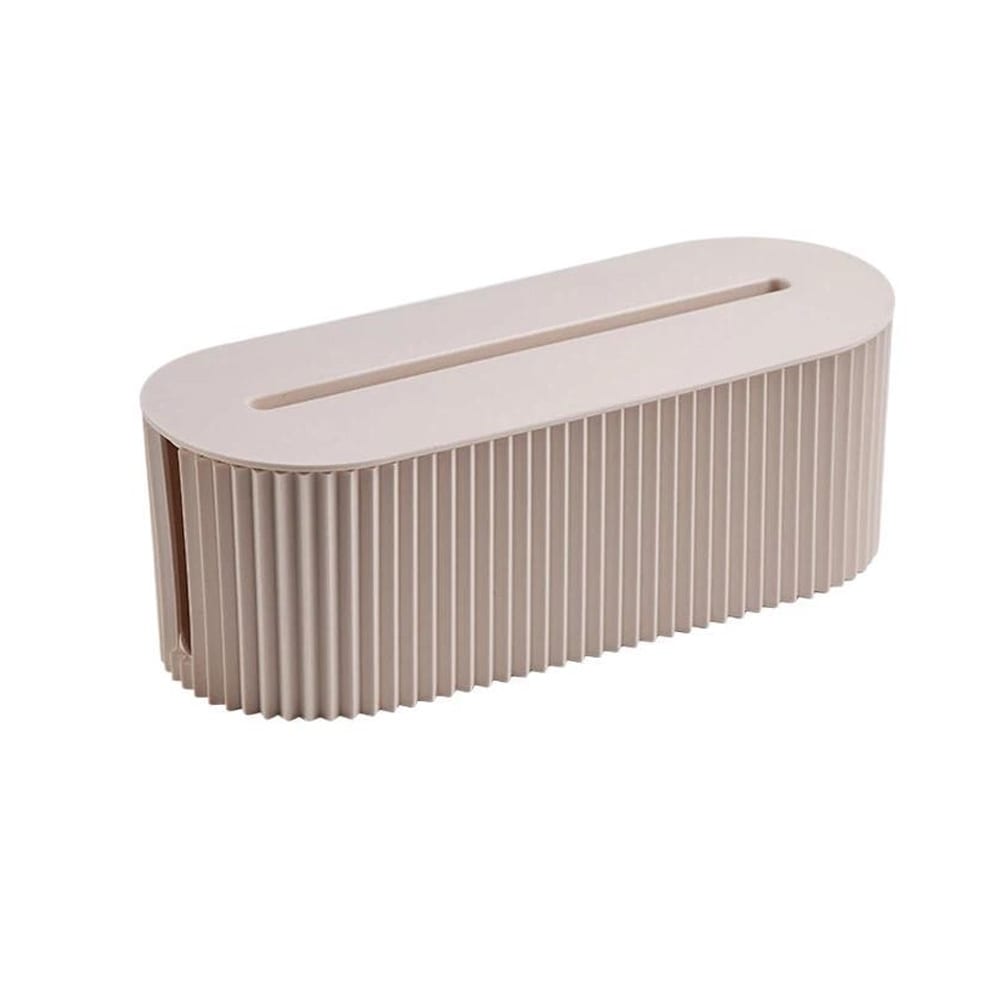 Kabelkasse i plast 33x13x11 cm / Kabelkasse til opbevaring af ledninger / Ledningsskjul til skrivebordet