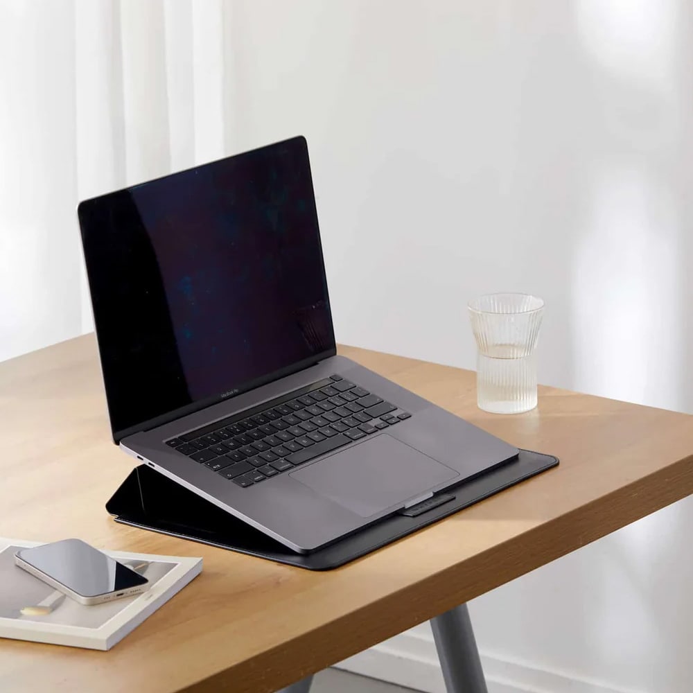 HyperShield Stand & Go Sleeve til MacBook Air/Pro 15-16" / taske til bærbar computer med stativ