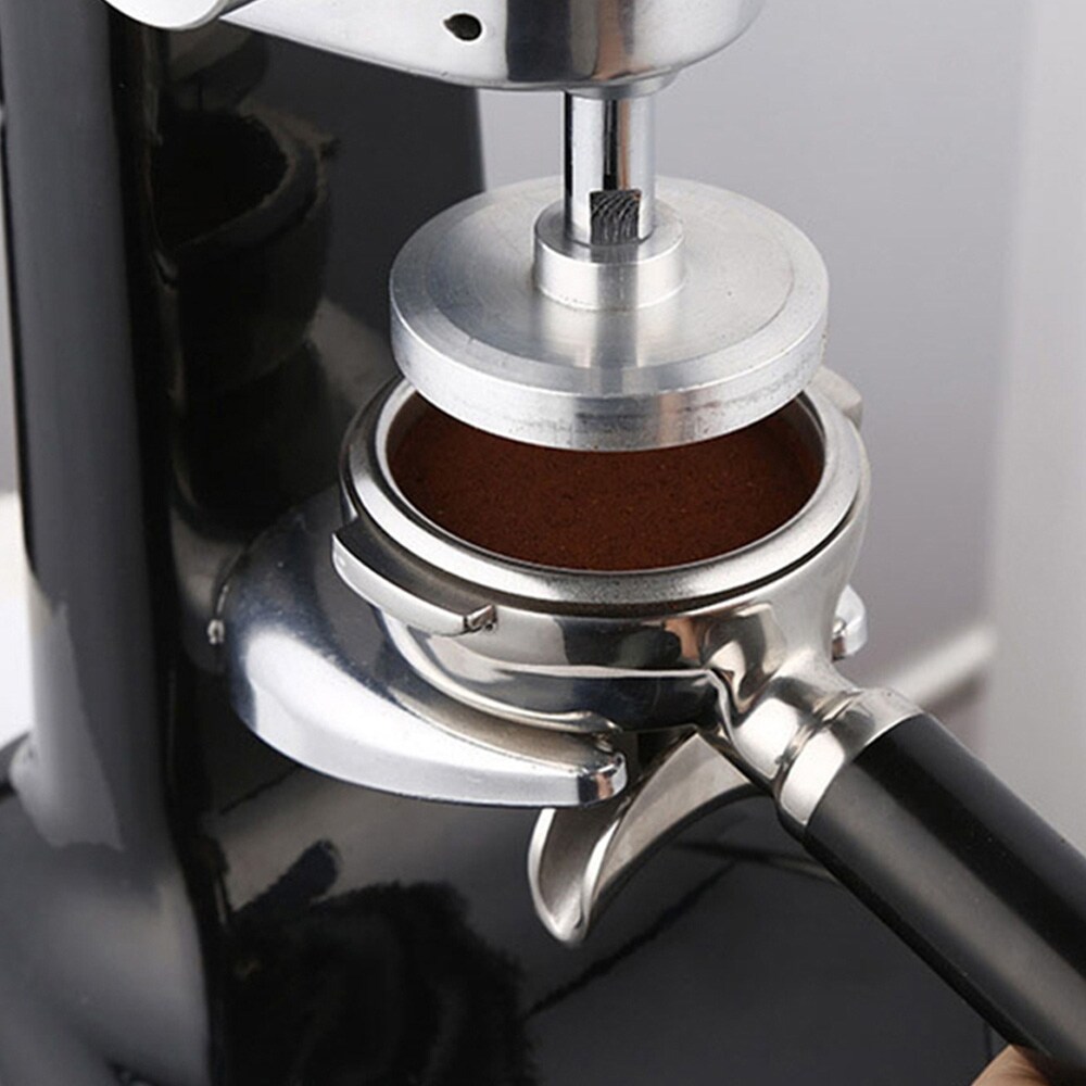 Kaffetamper i rustfrit stål / espressotamper 57,5-58 mm med fast trykkraft og stativ
