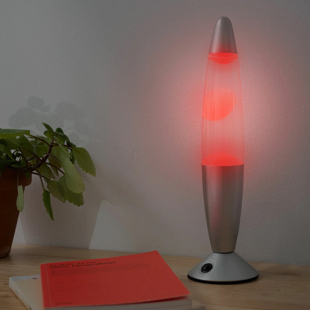 InnovaGoods LED-lavalampe / farveskiftende lavalampe / retrolampe med 7 farver