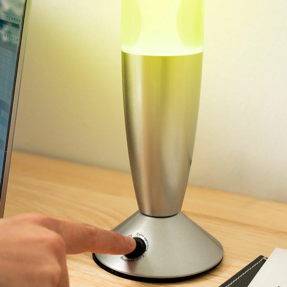 InnovaGoods LED-lavalampe / farveskiftende lavalampe / retrolampe med 7 farver