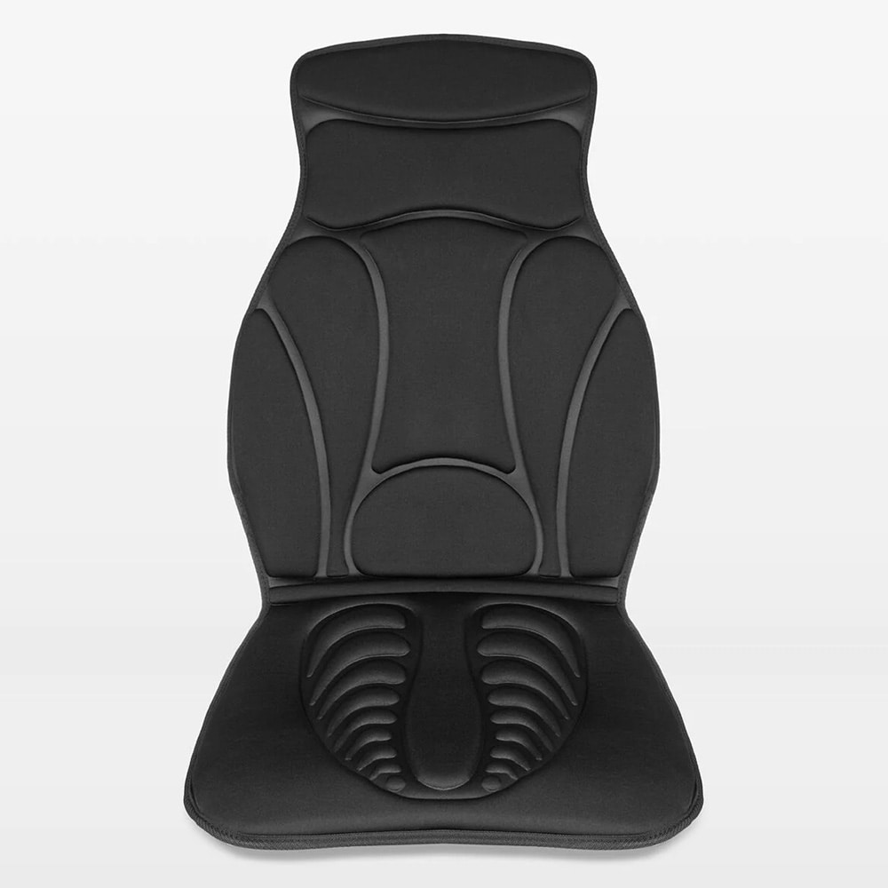 Massagepude med varme / massagemåtte til nakke, ryg og ben med 5 tilstande og biladapter