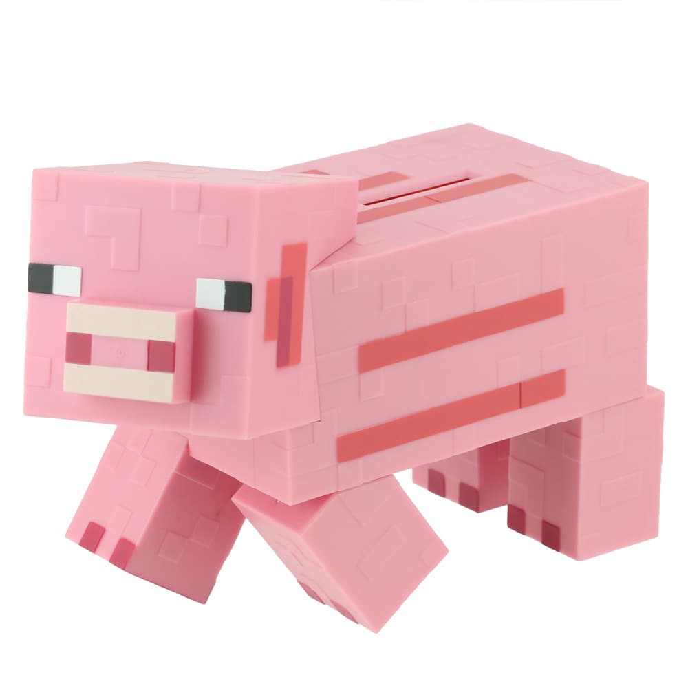 Paladone Minecraft Pig Money Bank / Minecraft sparegris med blokeret grisedesign