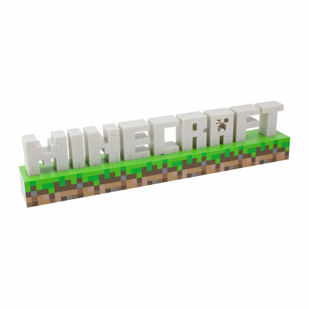 Paladone Minecraft Logo Light / Minecraft logo light med pixelbogstaver