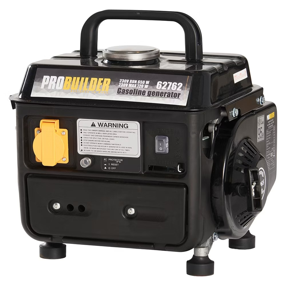 Probuilder generator 720 W 63 cc 230 V 50 Hz / benzingenerator / generator / campinggenerator