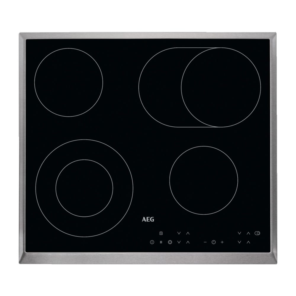 AEG HK634060XB glaskeramisk kogeplade 60 cm / keramisk kogeplade til indbygning / elektrisk kogesektion