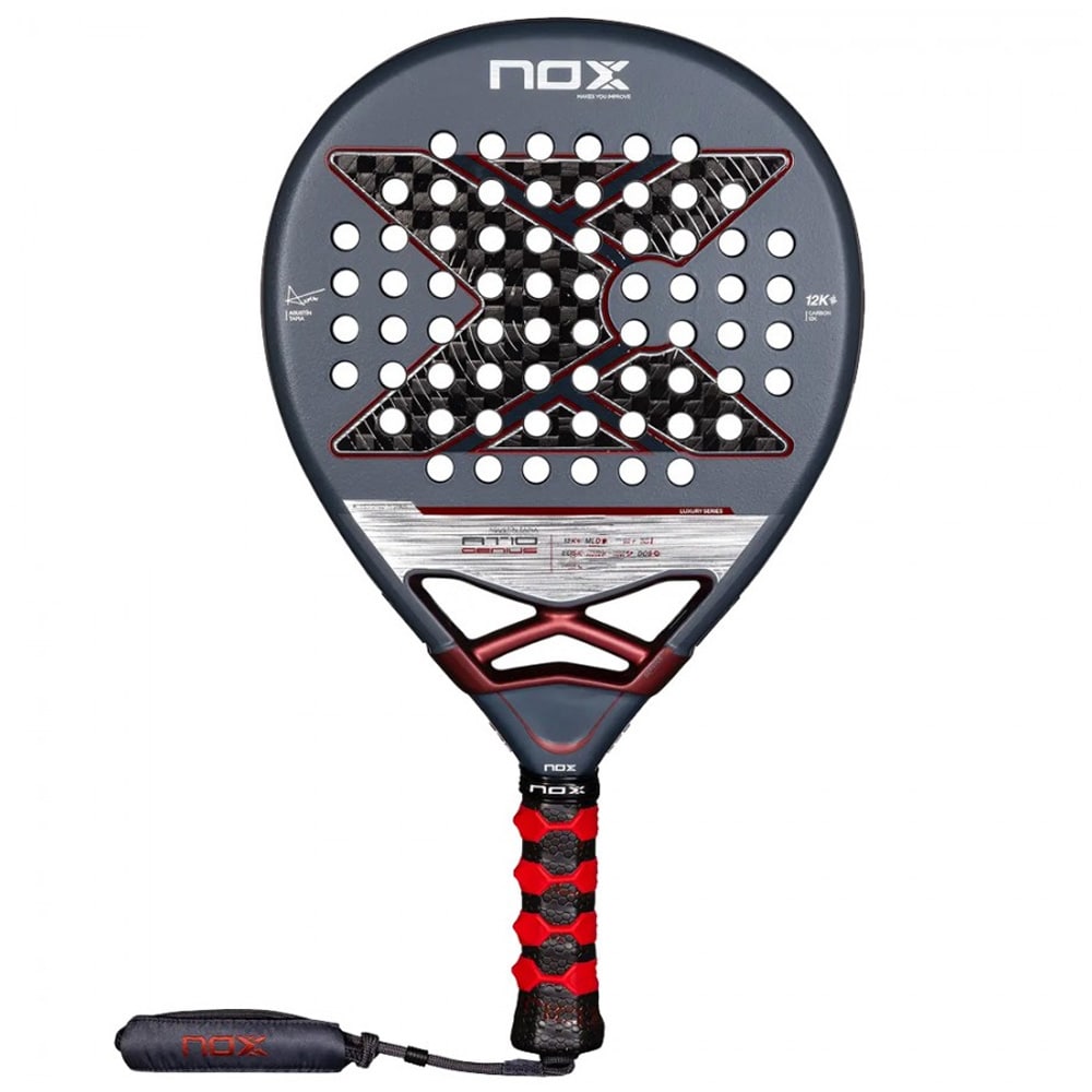 Nox AT10 Genius 12K af Agustín Tapia 2025 / dråbeformet padel tennis bat / allround padel tennis bat