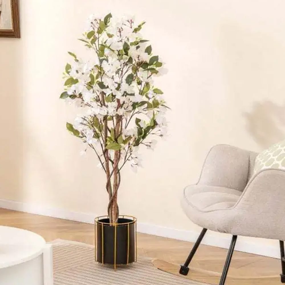 Kunstigt bougainvillea-træ med blomster 120 cm / kunstig bougainvillea i potte