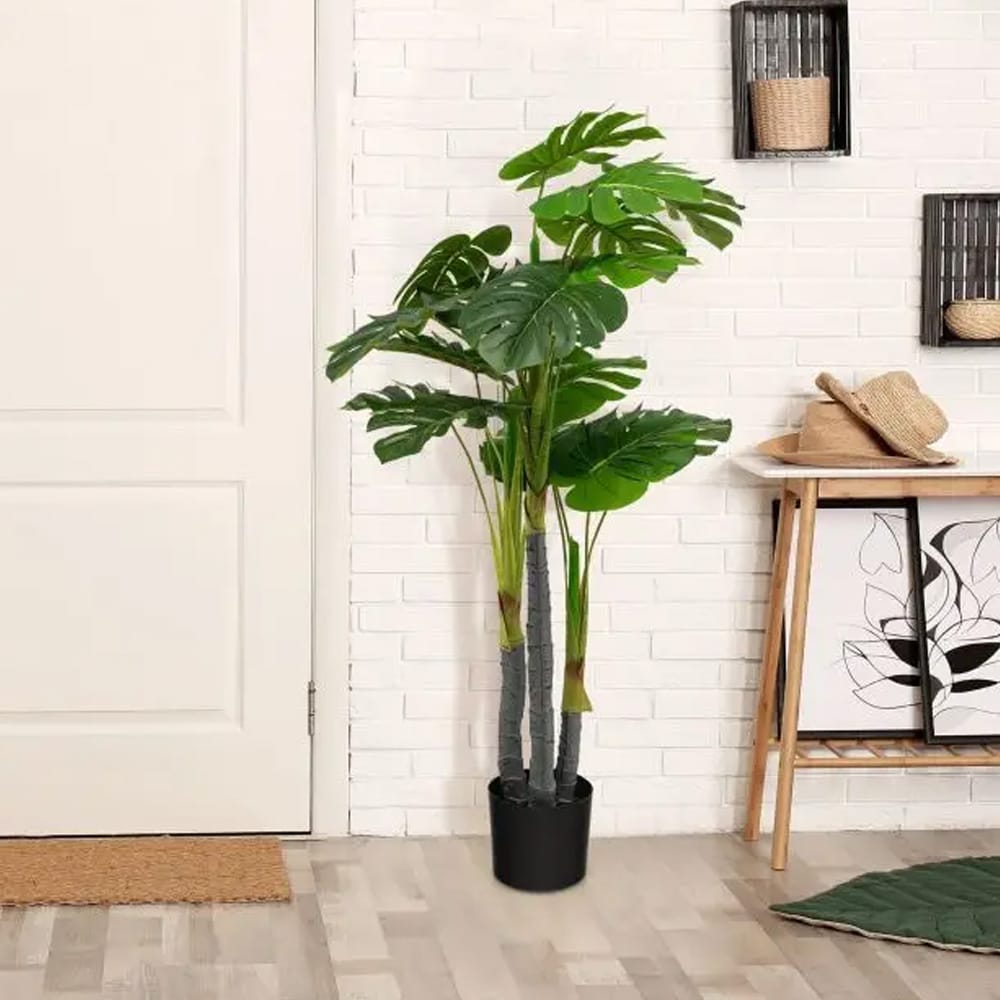 Kunstig monsterapalme 120 cm / kunstig monstera / monstera deliciosa i potte