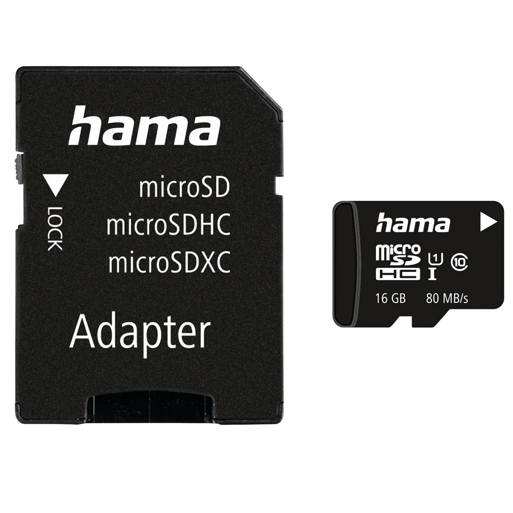 Hama MicroSDHC 16 GB Class 10 UHS-I V10 / microSDHC-hukommelseskort 16 GB