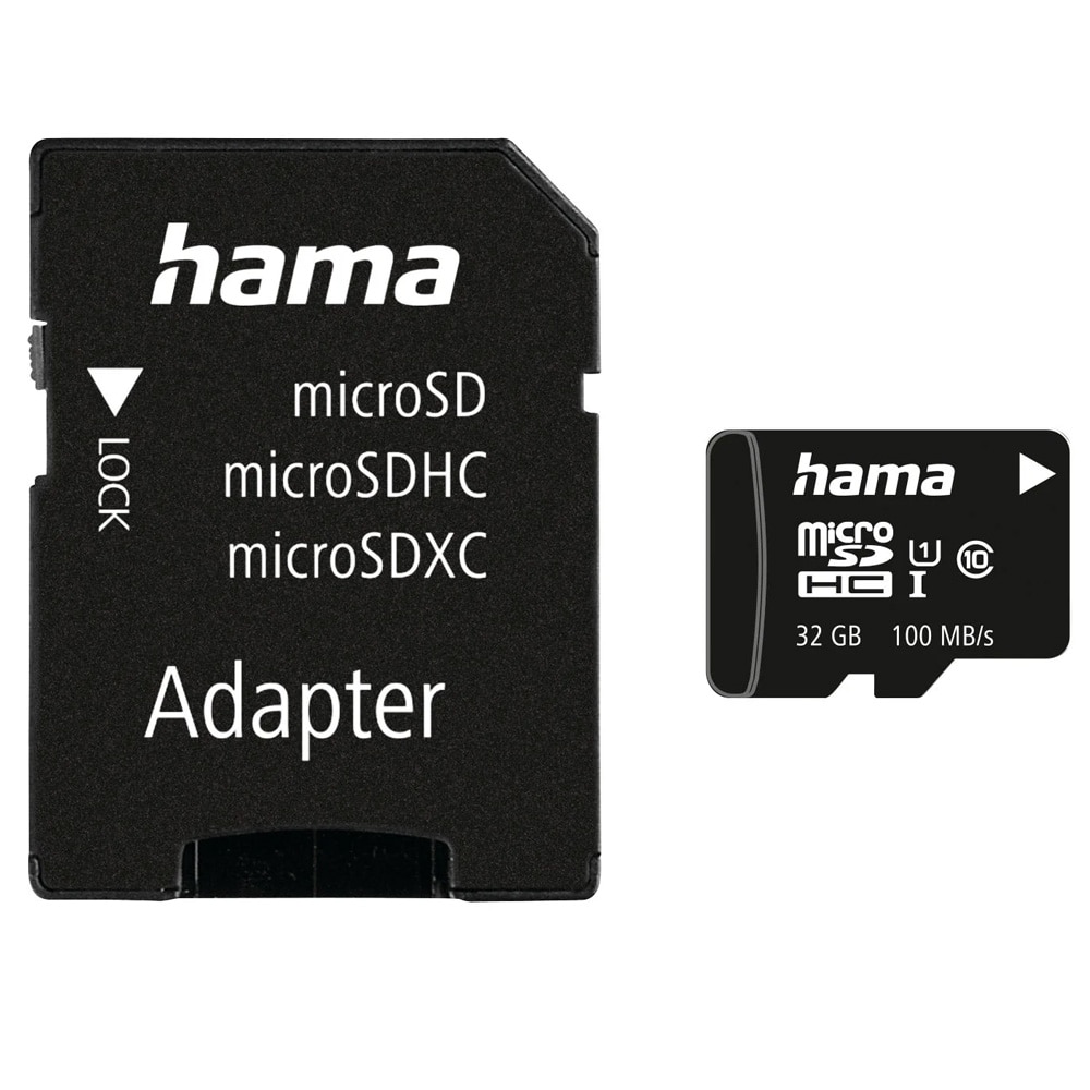 Hama MicroSDHC 32 GB Class 10 UHS-I V10 / microSDHC-hukommelseskort 32 GB