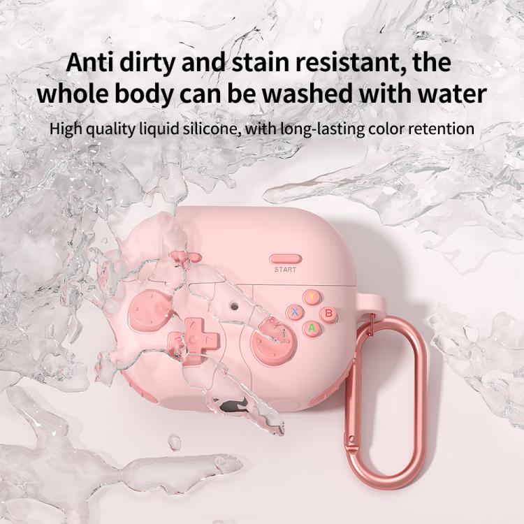 Silikoneetui i retro gaming-stil til Samsung Galaxy Buds3 FE - Pink